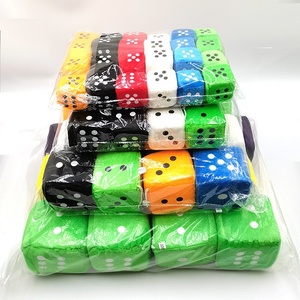 Juguete de Dados de Peluche Súper Suave, Juego Educativo Divertido Transfronterizo, Sin Puntos, Simulación, Alivio del Estrés, Algodón PP, Ventosa - Product Image 4