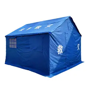 Outdoor Waterproof Construction Tent Thickened Disaster Relief Emergency Project Canvas Cotton Tent