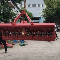 Fraise rotative agricole à lame épaissie pour tracteur, avec rouleau à dents de loup intégré pour la préparation des sols de rizière et de terres arides