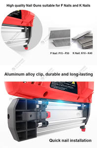 ปืนยิงตะปูไฟฟ้าไร้สาย 18 เกจ 2-in-1 สำหรับงานไม้และงานช่างไม้ ใช้แบตเตอรี่ ยิงตะปูและลวดเย็บกระดาษ วัสดุเหล็ก - Product Image 5