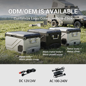 <span class=keywords><strong>Réfrigérateur</strong></span>/Congélateur de Voiture 12V/24V Double Usage en Plastique et Métal 45L 60L, Glacière de Camping à Compresseur Double Zone avec Affichage LED et Application - Product Image 6