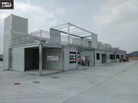 Nuevo Diseño de Tienda Prefabricada Desmontable para Cafetería, Tienda de Conveniencia, Centro Comercial, Casa, Económica, Duradera, de Instalación Rápida