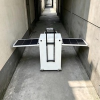 Remolque con Cámara de Vigilancia 5G de Alta Definición, Alimentado por Energía Solar, con Torre Solar de 62 Metros para Monitoreo de Carreteras