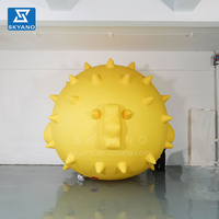 Simulation de poisson publicité gonflable mascotte poisson modèle gonflable Blowfish dessin animé poisson globe Sculpture