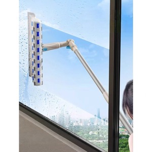 Outil de nettoyage de vitres, perche télescopique de 1,5 m pour raclette à vitres, usage domestique - Product Image 2
