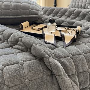 Juego de Ropa de <span class=keywords><strong>Cama</strong></span> Acolchada de Terciopelo de Color Sólido, con Funda de Terciopelo Coral y Sábana de Terciopelo Acolchada con Algodón, Gruesa y Cálida - Product Image 2