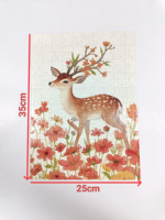 Puzzle personnalisé de 100 pièces en papier, jouet éducatif DIY personnalisé, dessin animé, lamination mate/brillante pour les enfants de 2 à 4 ans