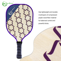 Fabricant de raquettes de pickleball en bois Zhensheng, offre aux vendeurs commerciaux des raquettes de pickleball durables en poly-bois multicouche