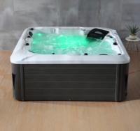 Nouvelle conception de spa extérieur pour 5 personnes avec jets d'air et contrôle Balboa - Acrylique écologique pour villa et salle de sport