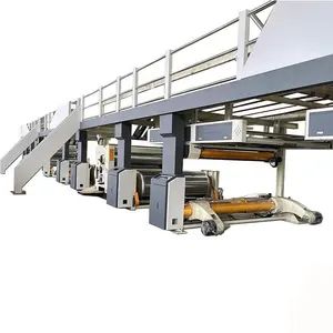 Best sales Corrugated Cardboard Fingerless Type Single Facer Machine 3 5 7 layers paperboard carton production line