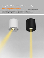Spot LED encastré moderne en aluminium pour intérieur, montage en surface, anti-éblouissement, CRI98, 3-10W, AC220V (10%), éclairage de plafond
