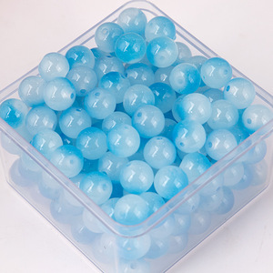 En stock Perles en verre bicolores de 6 mm Perles en vrac <span class=keywords><strong>pour</strong></span> la fabrication de <span class=keywords><strong>bijoux</strong></span> faits main DIY Bracelet Collier <span class=keywords><strong>Fournitures</strong></span> de fabrication de <span class=keywords><strong>bijoux</strong></span> Vente en gros - Product Image 6