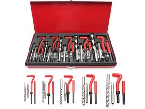 Sıcak satış 131 adet M5 M6 M8 M10 M12 araba konu onarım seti el aletleri elimden konu tamir kiti rethread Recoil onarım aracı seti - Product Image 2