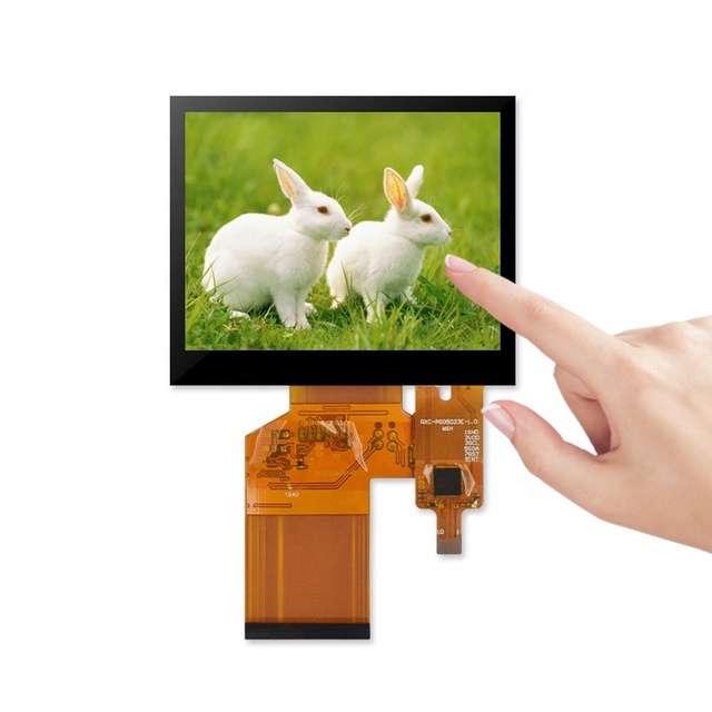 54 Pin FPC Connector 3.5 Inch Qvga 320*240 Industrial SPI TFT LCD I2C Capacitive Touchscreen Touch Screen Display Panel Module
