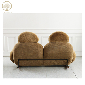 Sillón Sofá de Forma Única, Sofá de Dos Plazas, Sillón de Tela Encantador, Sofás Modernos con Reposabrazos y Reposacabezas para Uso Doméstico - Product Image 6