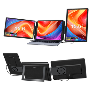 Moniteur portable triple écran 15,6 pouces à succès, prêt à l'emploi, avec dalle IPS 1920x1080, design pliable et prise en charge multi-systèmes - Product Image 1