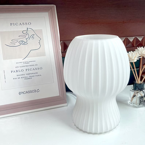 Đèn Dạng Nấm Thủy Tinh <span class=keywords><strong>Murano</strong></span>, Đèn Để Bàn Kiểu Bắc Âu, Màu Pastel, Kẻ Sọc, Đèn Hoa Tulip Sọc Hiện Đại - Product Image 4