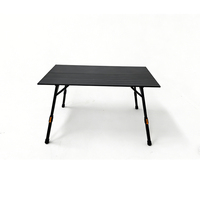 Table de camping pliable SNDN 4x4 réglable en hauteur, table de pique-nique portable, table pliante en alliage d'aluminium, conception à ouverture rapide
