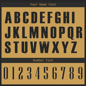 Custom Baseball Jersey Black Gold Fast Dry Breathable Fabric Personalized Name Number Men's Shirt <b>Set</b> - Product Image 4