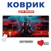 Alas Mouse Laptop/Desktop Gaming Gaya Jepang Ukuran Besar 400*900mm Bahan Karet Alami Logo Dapat Disesuaikan