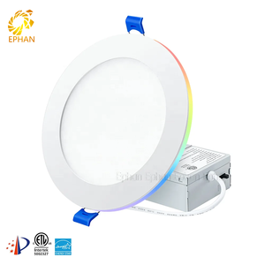 ไฟแผง LED ปรับได้ TUYA WIFI AlexaGoogle ไม่มีการกระพริบ RGBW ขนาด 6 นิ้ว พร้อมไฟกลางคืน - Product Image 1