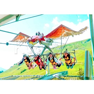 Équipement de parc d'attractions professionnel pour adultes, aire de jeux extérieure de grande taille, parc d'aventure, tyrolienne volante - Product Image 1
