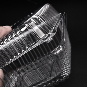 Hình chữ nhật rõ ràng Hộp nhựa PET Nắp kéo vỏ sò vỉ Rau Trái Cây nho dâu tây punnet Khay vỏ sò bao bì - Product Image 6