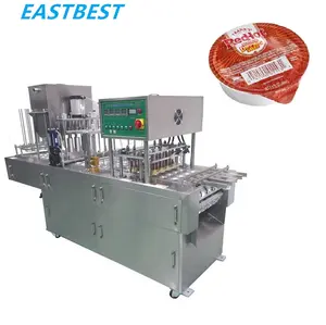 automatic almond milk cup filling and sealing machine for commercial