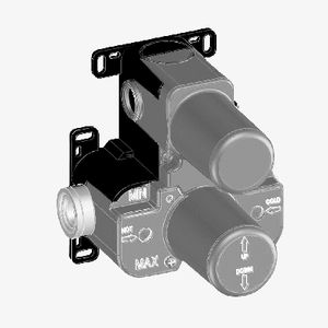 Grupo de ducha termostático universal empotrado con controles de mínimos y máximos para baño y ducha - Product Image 1