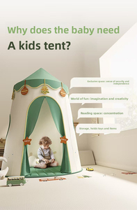 เต็นท์ปราสาทเจ้าหญิงขนาดใหญ่สำหรับเด็ก พร้อมสระบอล สนามเด็กเล่น และที่นอนสำหรับนอนหลับ ของขวัญคริสต์มาสแบบพกพาสำหรับใช้ในร่ม - Product Image 2