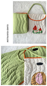 Edredón y almohada dos en uno de estilo portátil con logotipo estampado personalizable para uso en <span class=keywords><strong>aire</strong></span> acondicionado, manta para siesta diurna - Product Image 6