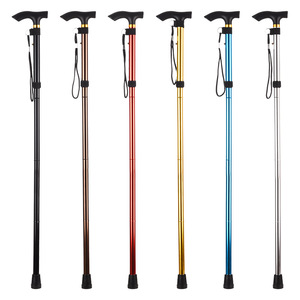 2025 New Arrival <b>Foldable</b> <b>Walking</b> Cane Adjustable Elderly <b>Walking</b> <b>Stick</b> with LED Light and Non-Slip TPR Handle - Product Image 2