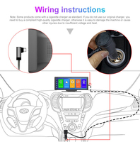 Pantalla Táctil Portátil CarPlay de 10.26 Pulgadas, Reproductor MP5 para Auto, Navegación AUX, Cámara de Reversa, Reproductor Bluetooth para Auto