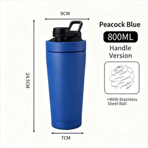 Modern 304 Stainless Steel Shaker Cup <b>Large</b> Capacity Insulated Fitness Sports <b>Mug</b> New High-Appearance Vacuum Protein Powder - Product Image 4