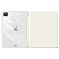 Housse de protection transparente légère antichoc pour iPad Pro 11 pouces M4 2024 5th Gen Case avec porte-crayon