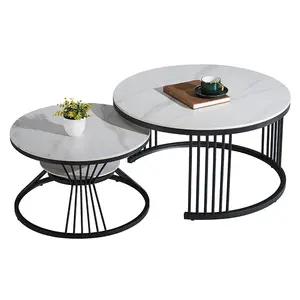 Minimalist Office Home Living Room Furniture Luxury Modern Coffee Table Set