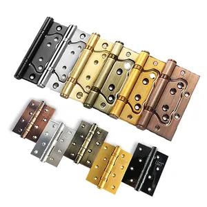 Hidden Butt Hinge Customized Stainless Steel 304 Ball Bearing Door Hinges Lifting 3.5-4 Inch Rounded Square Butterfly Flag Hinge