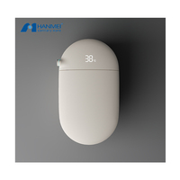 Nouvelle arrivée, WC intelligent à poser au sol en forme d'œuf, en céramique, avec couvercle automatique, cuvette de toilette intelligente pour la maison