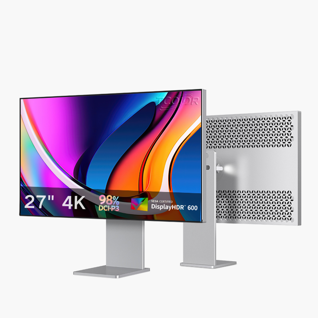 TCOLOR Aluminium 27 Inch 4k Monitor 350nits High Brightness Pro Display 3840x2160 Resolution Monitor 27 Zoll 5k for Photography
