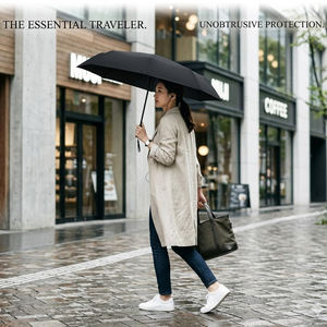 Nouveau design 2025, parapluie compact en tissus ultra-légers et ultra-lisses de haute technologie, facile à ranger pour les filles - Product Image 3