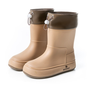 Bottes de pluie japonaises et coréennes en matériaux écologiques, élégantes et imperméables, avec poignets élastiques, adaptées aux enfants - Product Image 2