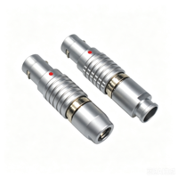 Conectores Circulares de Teclado Mecánico de Empuje y Tracción, Serie B Única, Precisión FGG 0B 2 3 4 5 6 7 Pines, Macho y Hembra