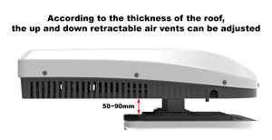 Acondicionador de Aire Eléctrico de Techo R32/R134a 12V/24V/48V para Estacionamiento de Autocaravanas, Camiones, Caravanas y Furgonetas - Product Image 5