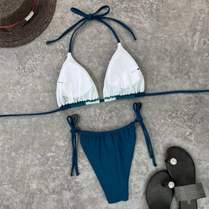 Maillot de bain sexy taille haute pour femme, ensemble bikini string évidé, tenue de bain féminine - Product Image 2