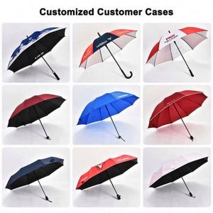 Custom Printed Promotion Business Gifts Customize With Auto Open Travel <b>Umbrella</b> Logo - Product Image 4