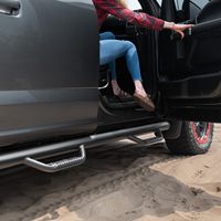 Barres de protection latérales en acier noir mat robustes, marchepieds, marchepieds latéraux tout-terrain, glissières anti-dérapantes pour Ford Explorer