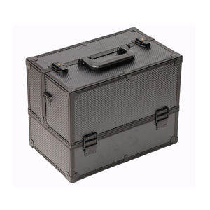 Trucco Dell'organizzatore Delle Donne del PVC Portatile del Metallo Della Lega di Trucco Dell'organizzatore Casa Cosmetico Con Serratura Scatola di Make Up Scatole Borsa Valigia - Product Image 2