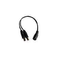 Adaptateur LED personnalisé 1 femelle à 2 mâles avec câble audio en forme de L 0.3mm 5.5mm * 2.1mm 12V 1A DC 5521 ou 5525 mm