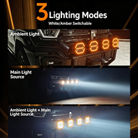 Projecteur LED tout-terrain 7 pouces 320W 21000LM IP67 étanche avec feux de jour DRL pour Wrangler Bronco Tank300 SUV Camion Bateau