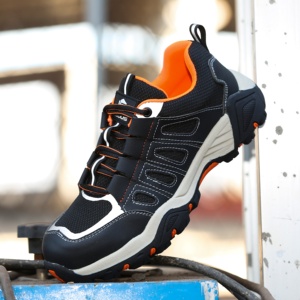 <span class=keywords><strong>Scarpe</strong></span> <span class=keywords><strong>Antinfortunistiche</strong></span> Unisex con Punta in Acciaio, Traspiranti con Fodera in Rete, Stivali da Lavoro Industriali - Product Image 5